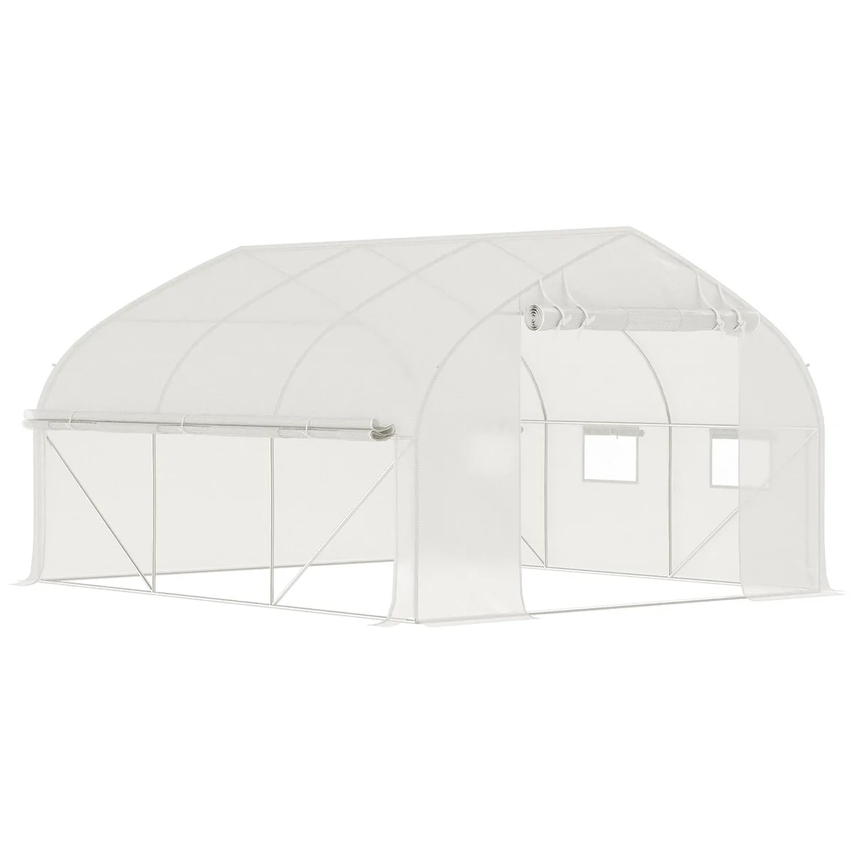 tuphen tuphen 11.5' x 10' x 6.5' Walk-in Tunnel Greenhouse White — product photo