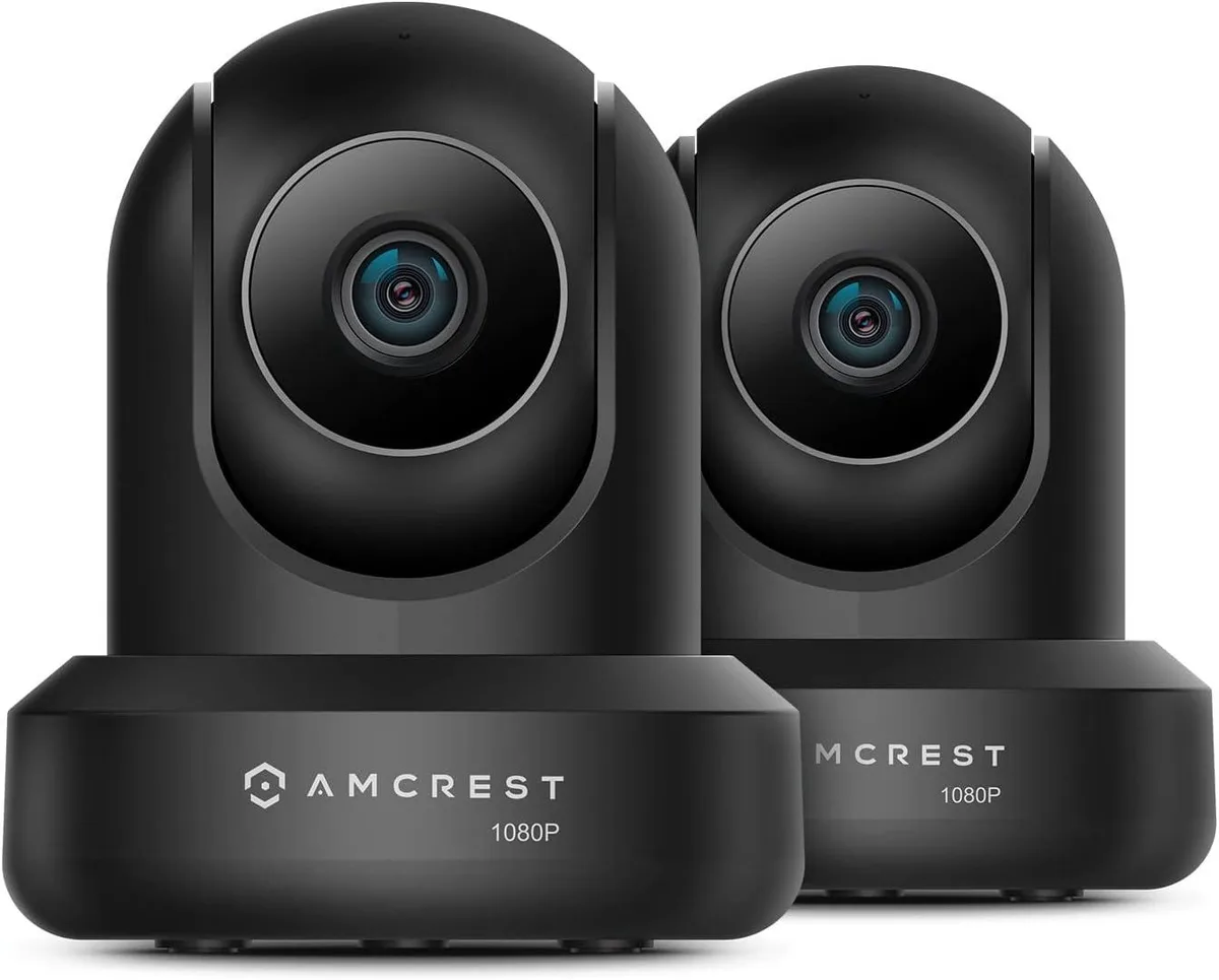 PISKEKAT PISKEKAT 2-Pack 1080p Pan/Tilt Home Safety Camera (Black) — product photo