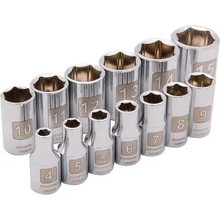 Dynamic Dynamic D004002 1/4" Drive 13 Piece 6 Point Metric Socket Set — product photo