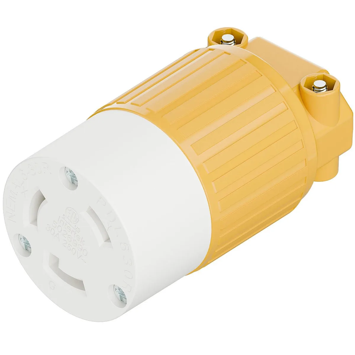 LORDWORLD LORDWORLD Nema L6-30R 30A 250V Locking Connector Yellow — product photo