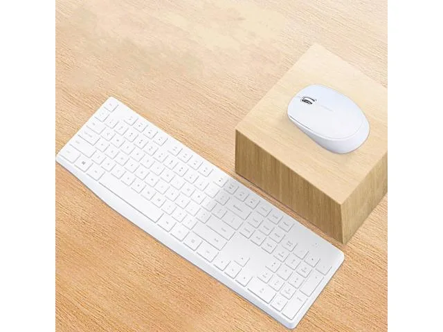 Corn Electronics Corn Electronics CS10 Wireless Keyboard Mouse Combo White — product photo
