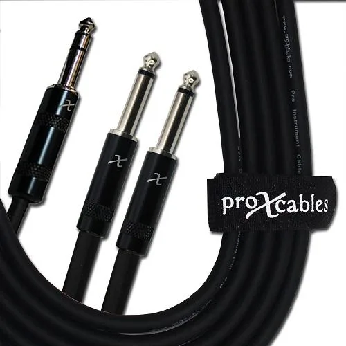 ProX ProX XC-SYP03 3 ft 1/4 TRS to dual 1/4 TS cable — product photo