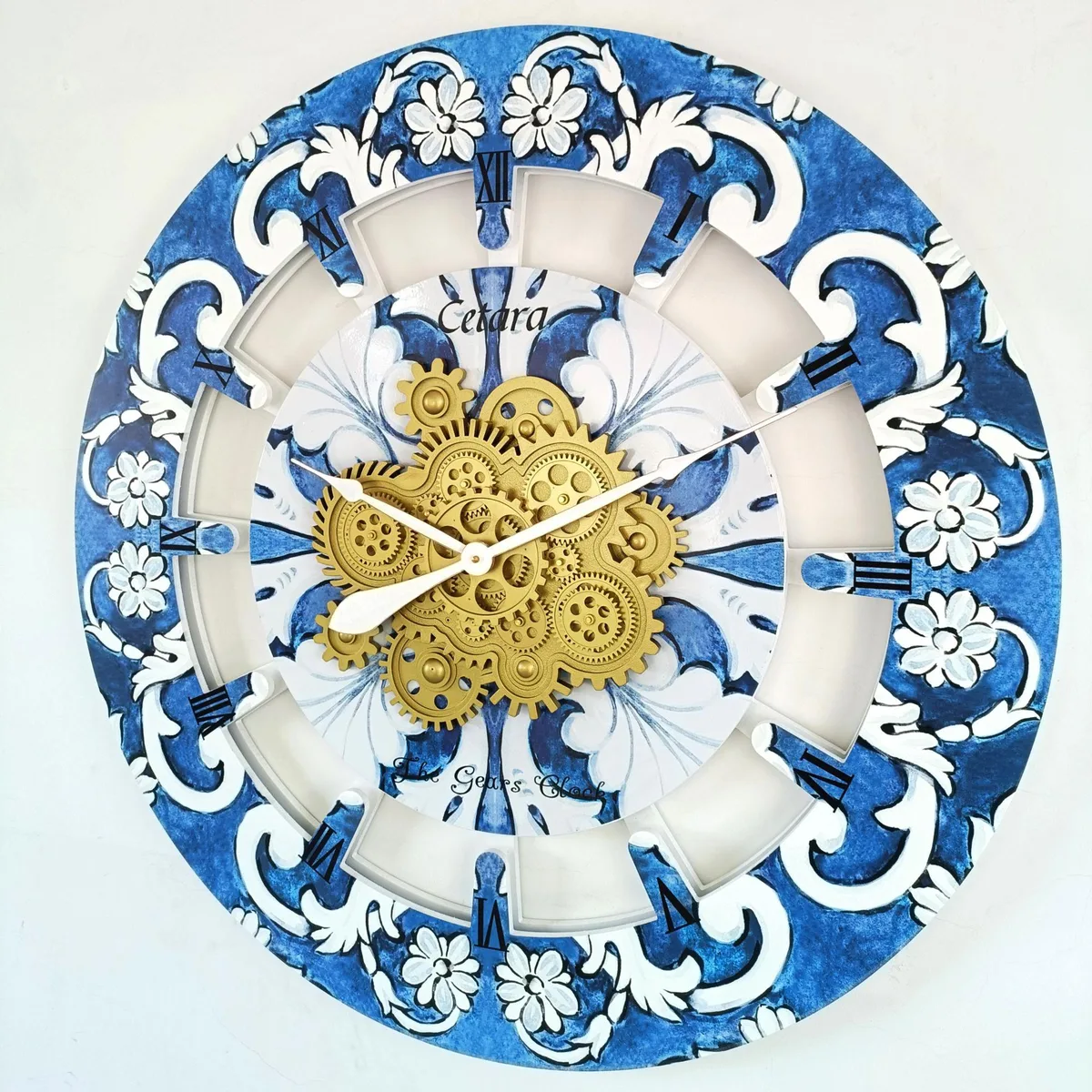The Gears Clock The Gears Clock Italy Line 24 inch Round 36 inch Cetara Wall Clock — product photo