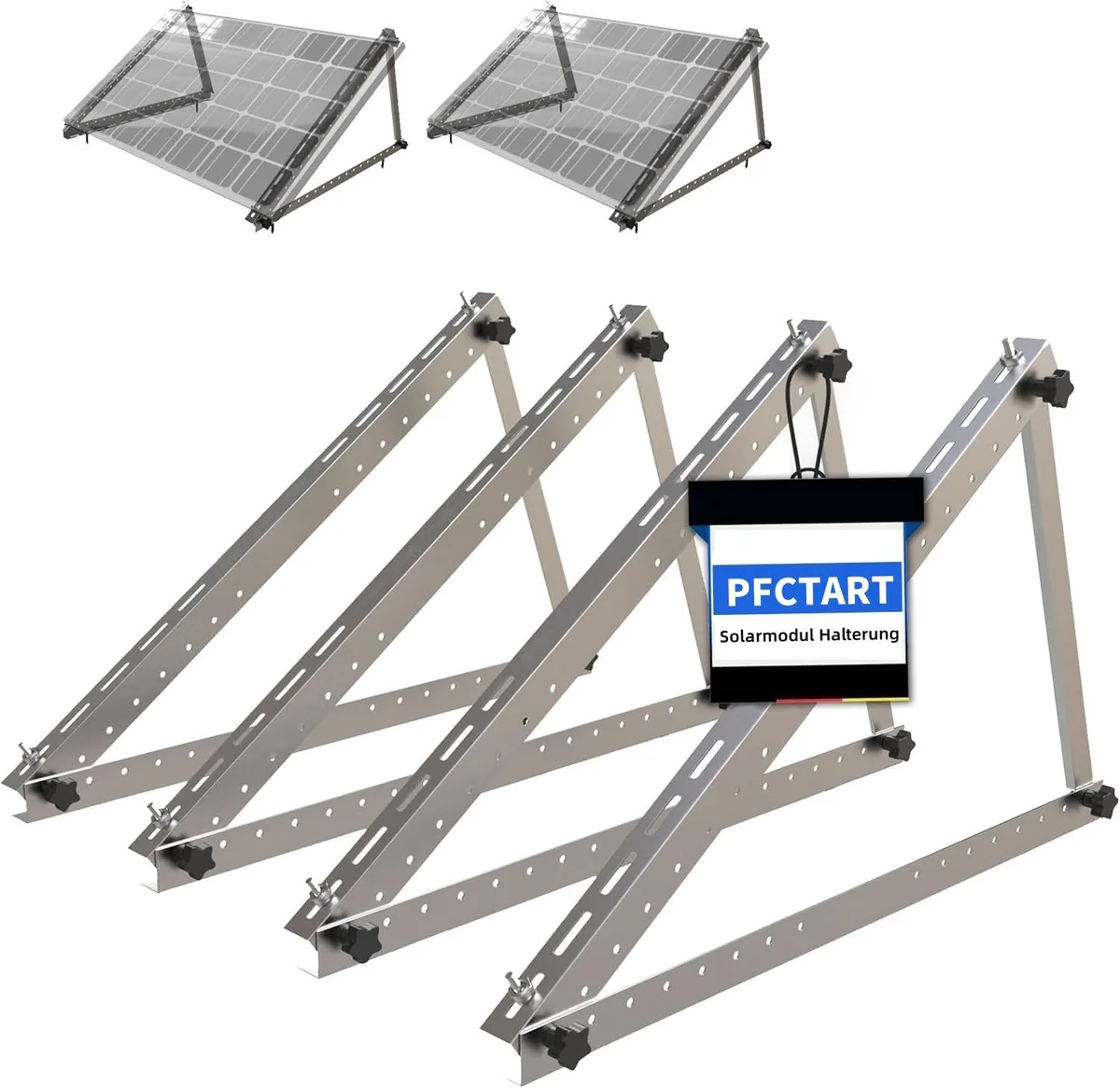 PFCTART PFCTART 2-Set 45in Adjustable Tilt Solar Panel Mount Brackets — product photo