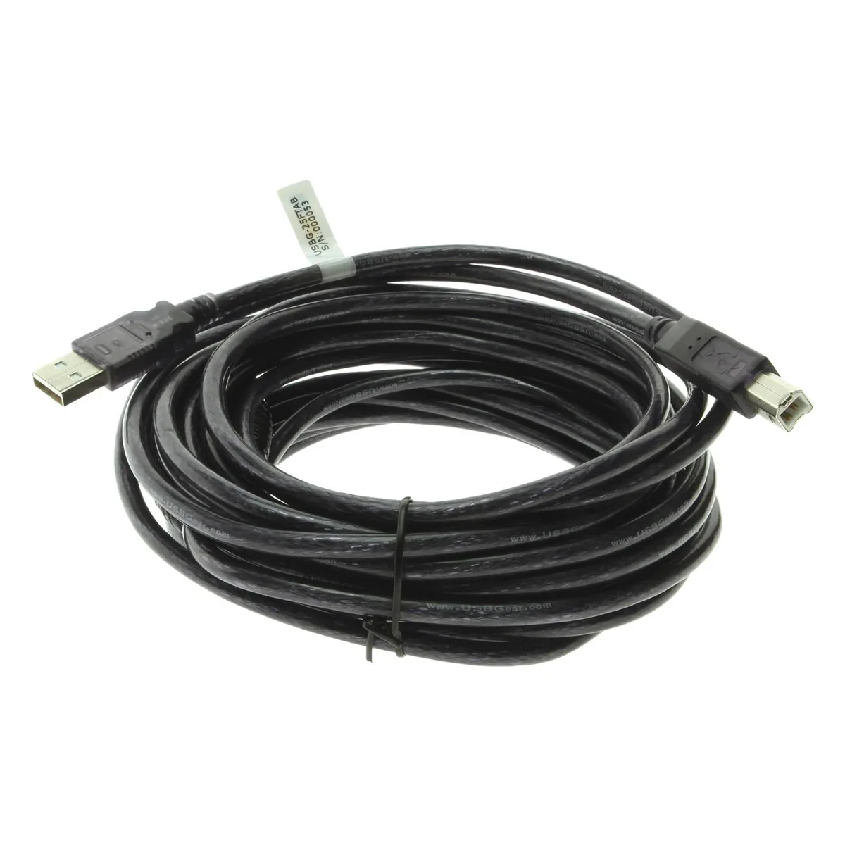 USBGear USBGear USBG-25FTAB 25ft USB 2.0 Active Cable A Male to B Male — product photo