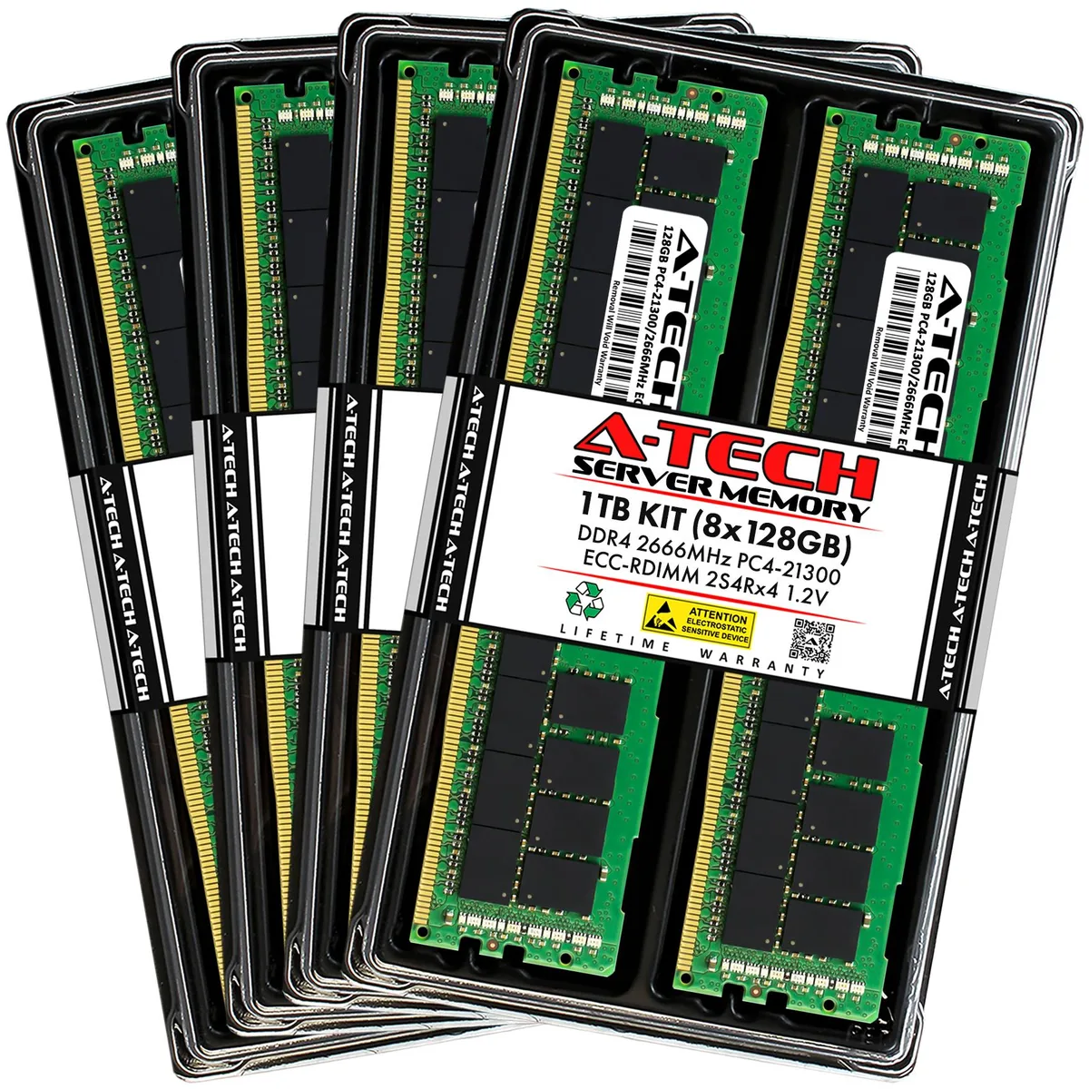 A-Tech A-Tech 1TB (8x128GB) DDR4 2666 ECC RDIMM 2S4Rx4 Server RAM — product photo