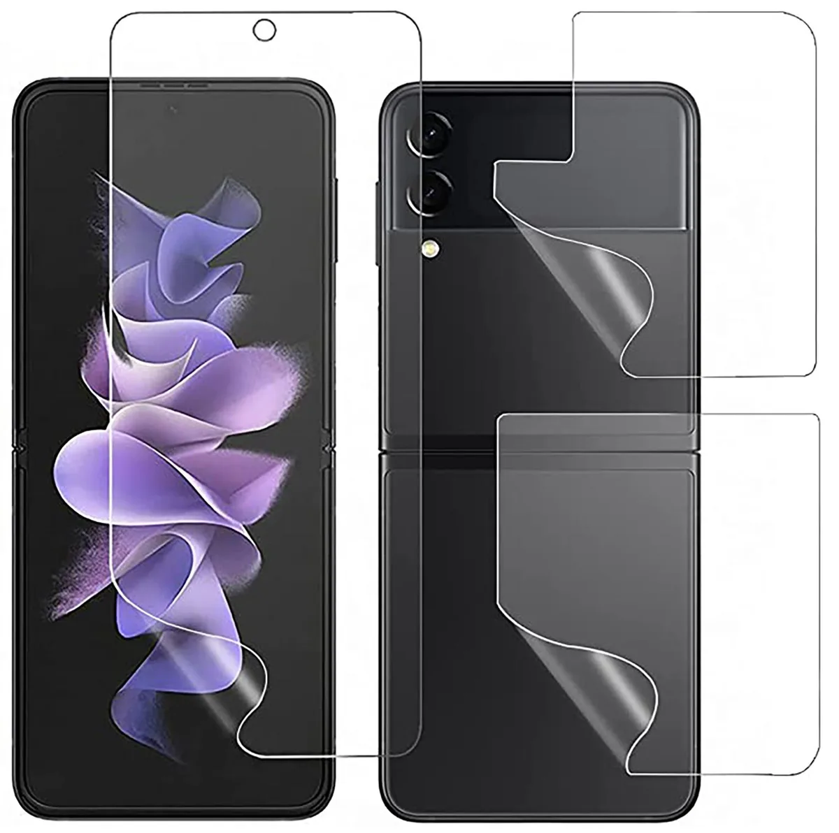 Nakedcellphone Nakedcellphone Hydrogel Soft Film Screen Protector for Galaxy Z Flip 3 5G — product photo