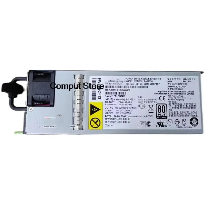 KHACHIMO KHACHIMO Power Supply For SUN X3-2 Fire X4170 M3 AA27020L — product photo