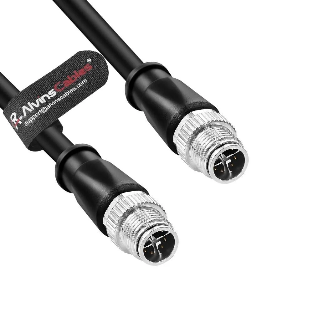 Barrow Mods Barrow Mods M12 X-Code 8 Pin Male to Male Cat6a Cable IP67 5m 2 in 1 accessory — product photo