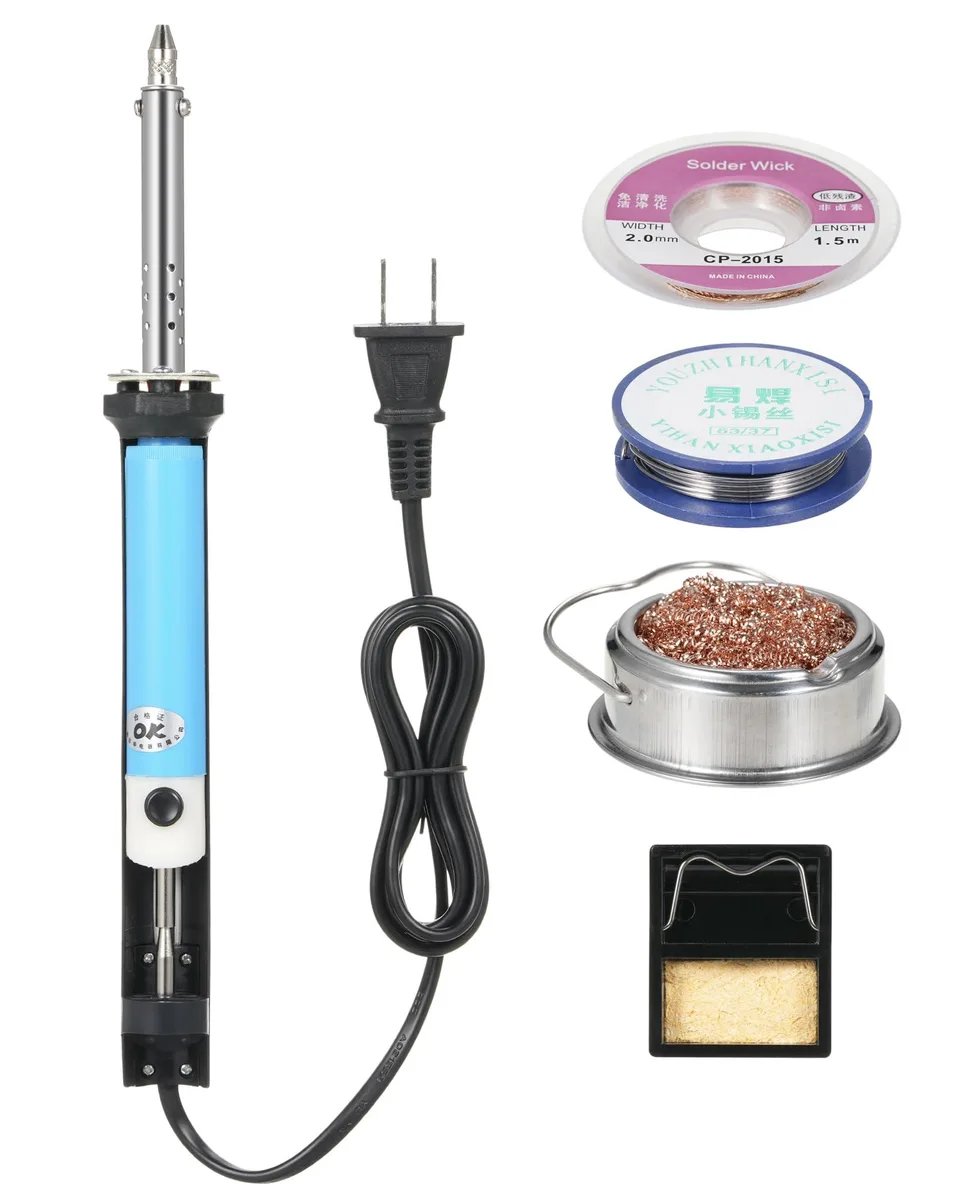  Electric Desoldering Iron 110V Kit 1.0mm 1.2mm Nozzles — product photo
