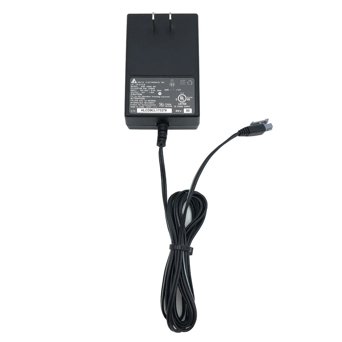 DELTA ELECTRONICS DELTA ELECTRONICS ADP-18DW BB 12V 1.46A power adapter — product photo