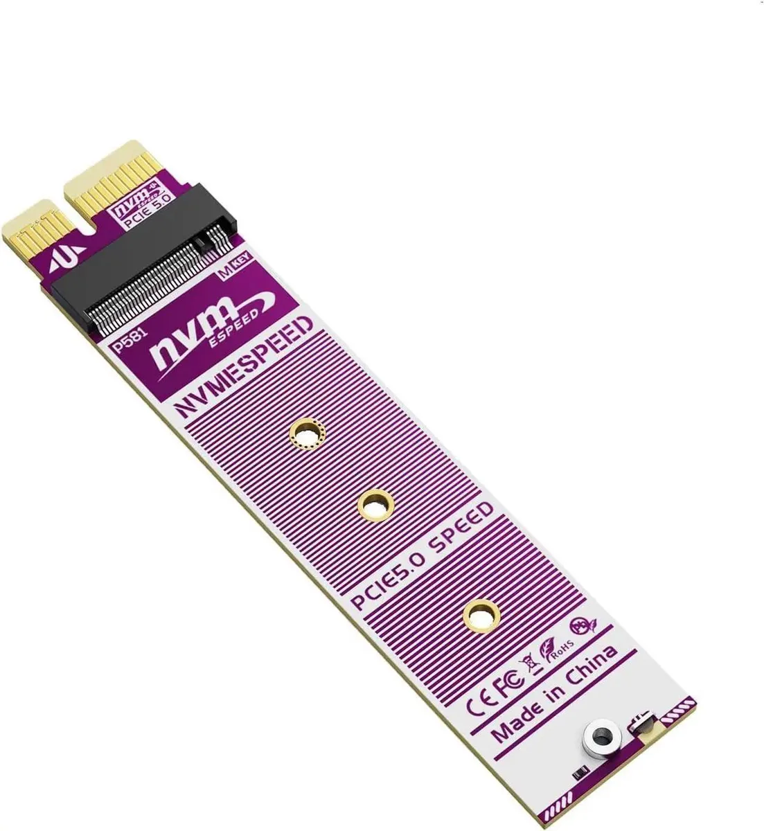Vszerda Vszerda PCIe 5.0 X1 to M.2 NVMe Adapter Card 2230 2242 2280 — product photo