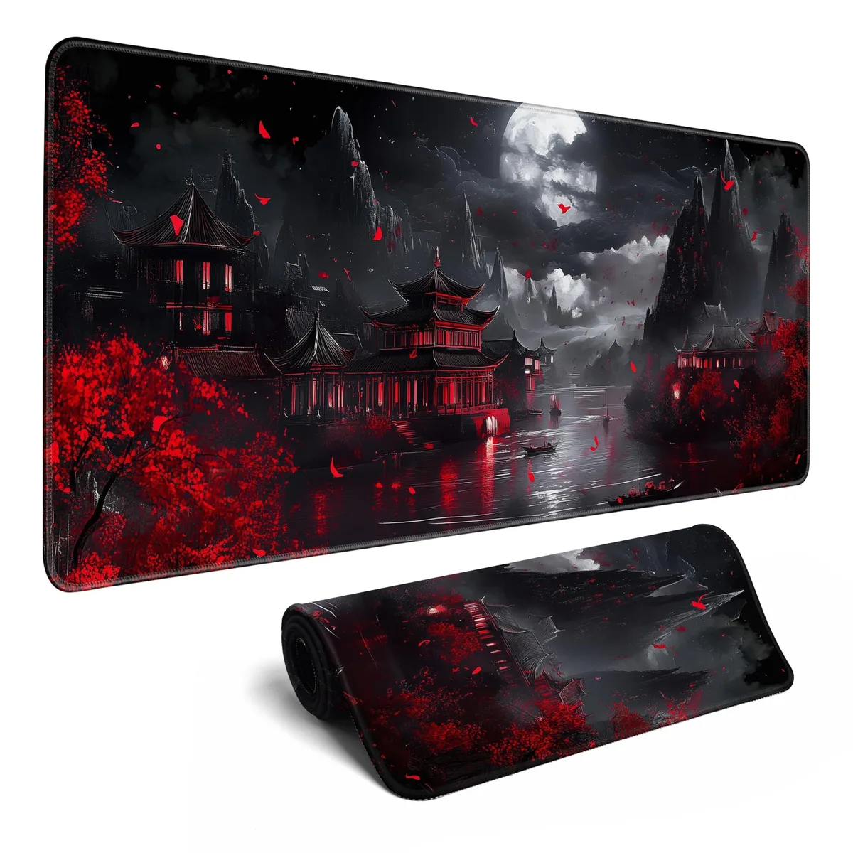  Keychron Desk Mat Dark Moon Canyon 31.5 x 11.8 Inches — product photo