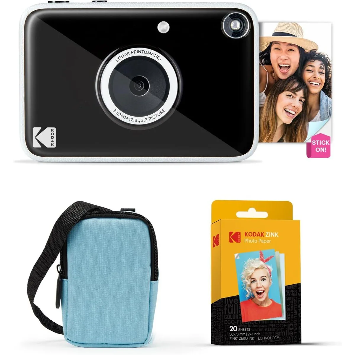 Kodak Kodak Printomatic+ 10MP Instant Film Camera Blue 20pk Bundle — product photo