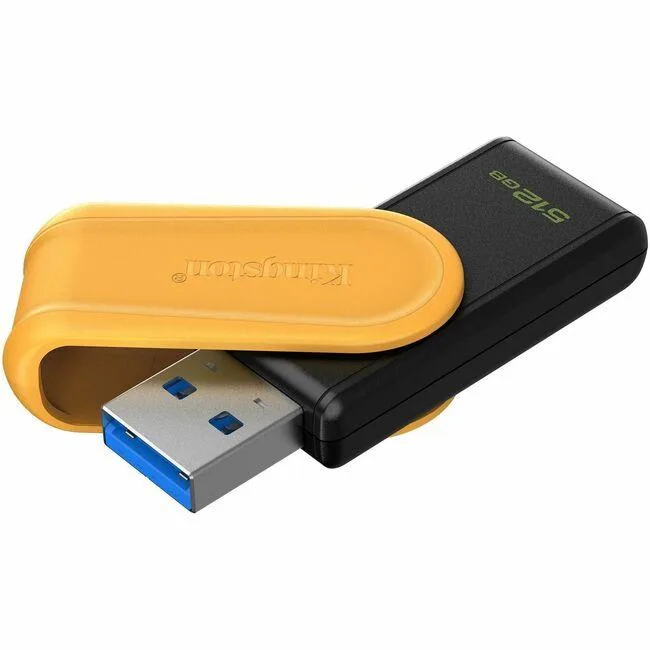 Kingston Technology Corp. Kingston DataTraveler Exodia S USB flash drive 512 GB USB 3.2 Black Yellow — product photo