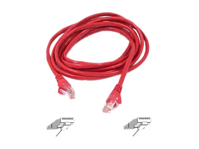 Belkin Belkin A3L980-12-RED-S Cat 6 network ethernet cable 12 ft Red — product photo