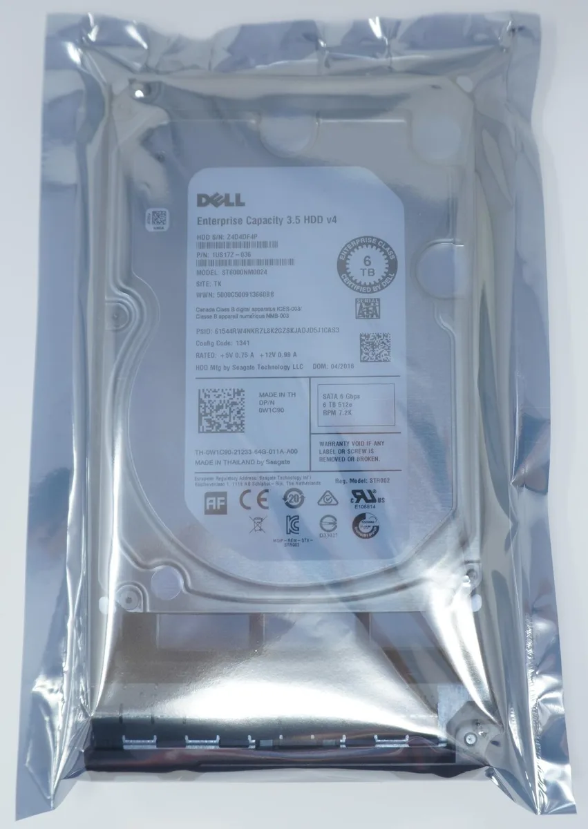 DELL DELL ST6000NM0024 6TB 3.5" SATA 7.2K RPM internal hard drive — product photo
