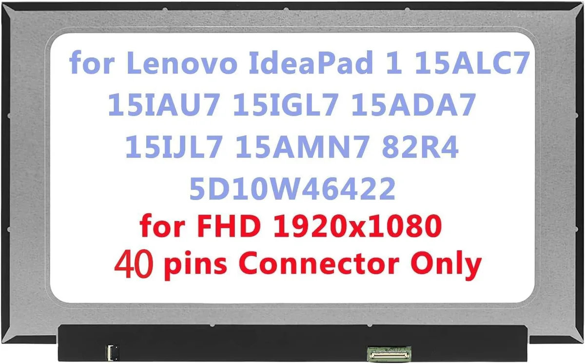 NUOLAISUN NUOLAISUN 15.6" FHD 40-Pin Touch Screen for Lenovo IdeaPad 1 82R4 5D10W46422 — product photo
