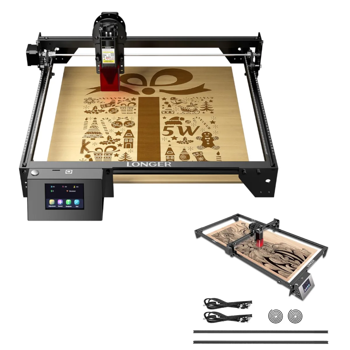 LONGER LONGER RAY5 5W Laser Engraver &amp; Extension Kit — product photo