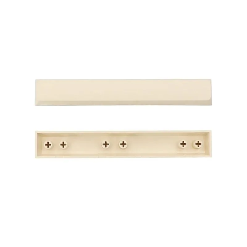 Beige PBT spacebar keycap, XDA profile, 6.25U size, matte textured finish