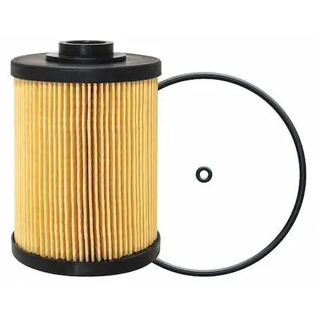 White cylindrical cartridge filter with textured body and black end caps