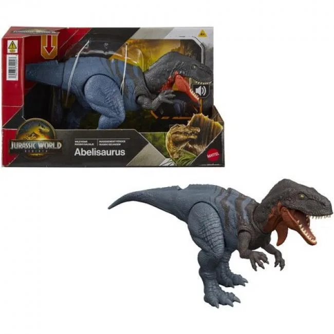 Mattel Mattel JGB91 Jurassic World Rebirth Wild Roar Abelisaurus Action Figure 12 Inches — product photo