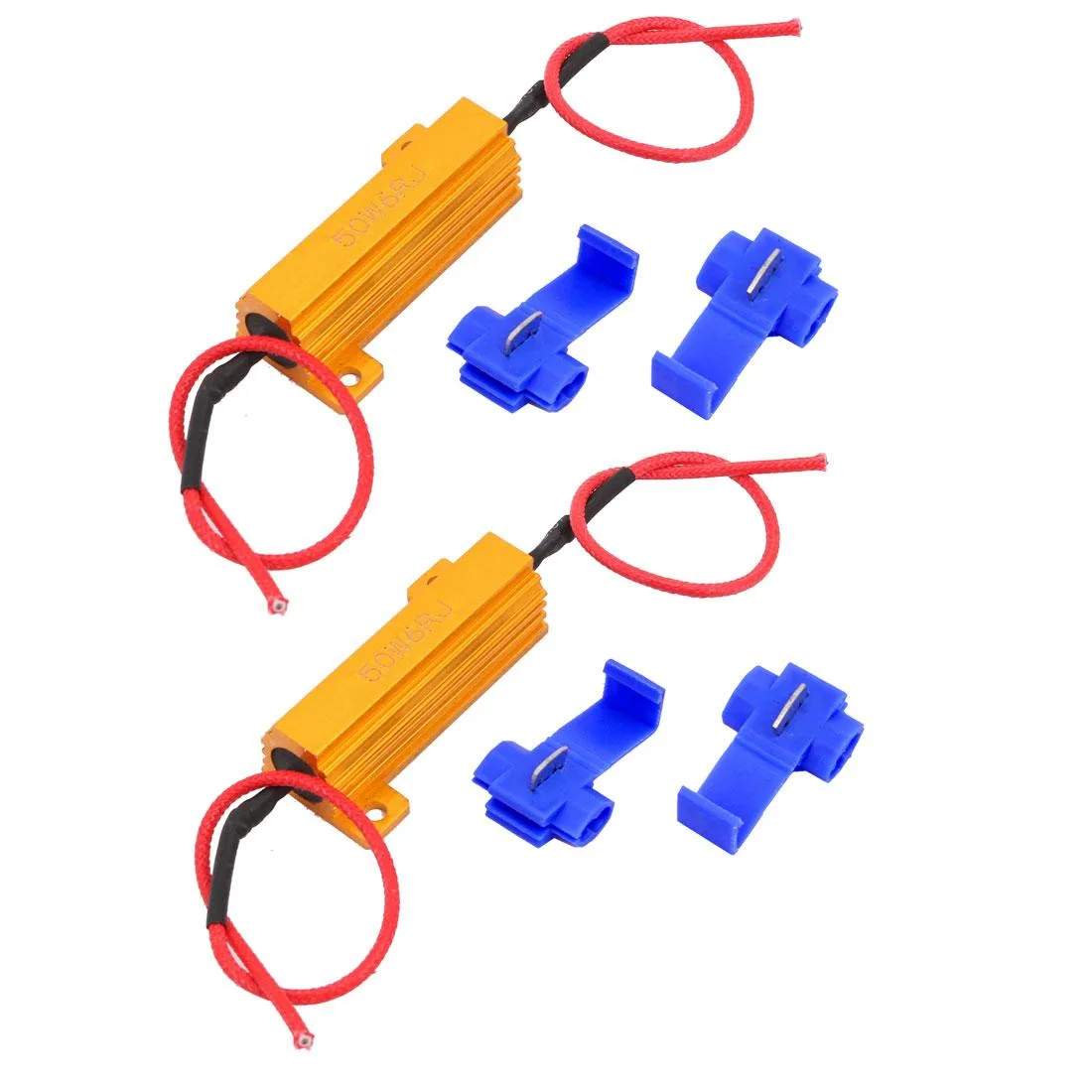Unique-Bargains Unique-Bargains 50W 6 Ohm Load Resistor 2 Pcs — product photo