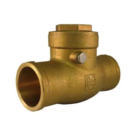 Brass swing check valve with FNPT connections