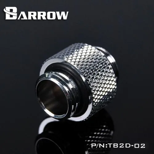 Barrow Mods Barrow Mods G1/4" 10mm Male to Male Gender Changer Silver — product photo
