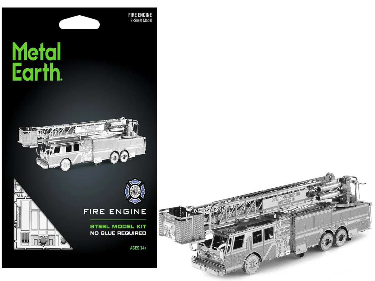 Metal Earth Metal Earth Fire Engine "Fort Johnson Tower 6" hobby collectible — product photo