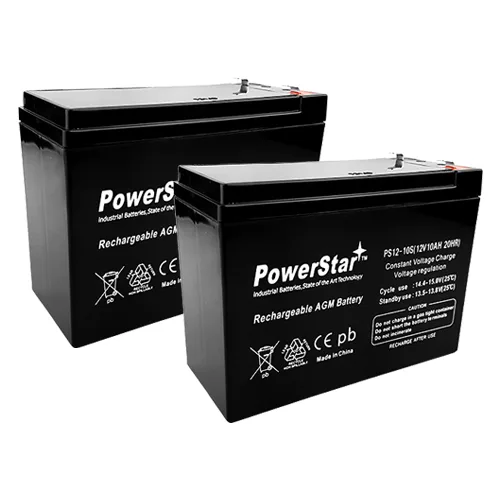 BatteryJack inc. BatteryJack inc. 2 Pack 12V 10AH UPS Replacement Battery UB12100-S WP10-12 — product photo