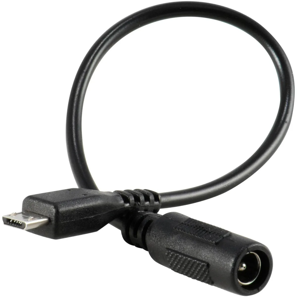JacobsParts Inc. JacobsParts UB2DC-B 5.5x2.1mm Barrel Jack to Micro-USB B Male Connector — product photo