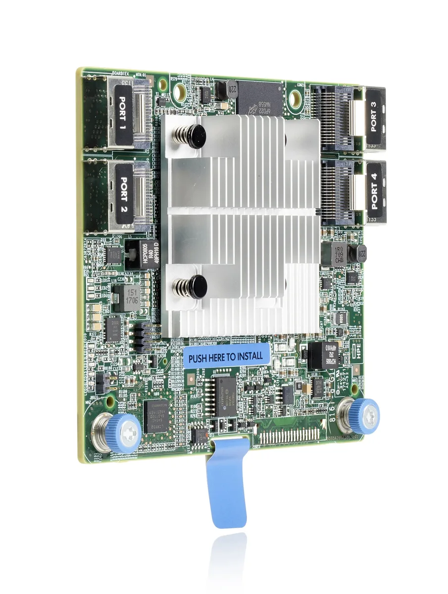 HPE HPE 804338-B21 Smart Array P816i-a SR Gen10 12Gb/s SAS 4GB cache 16-port backup media — product photo