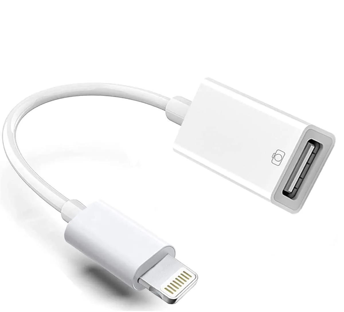 SOEWIOU SOEWIOU Lightning to USB 3.0 Camera Adapter Orange 1.3 ft — product photo