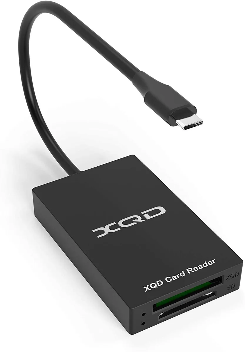 BONAEVER BONAEVER XQD SD Card Reader USB-C 2-in-1 Adapter Black — product photo