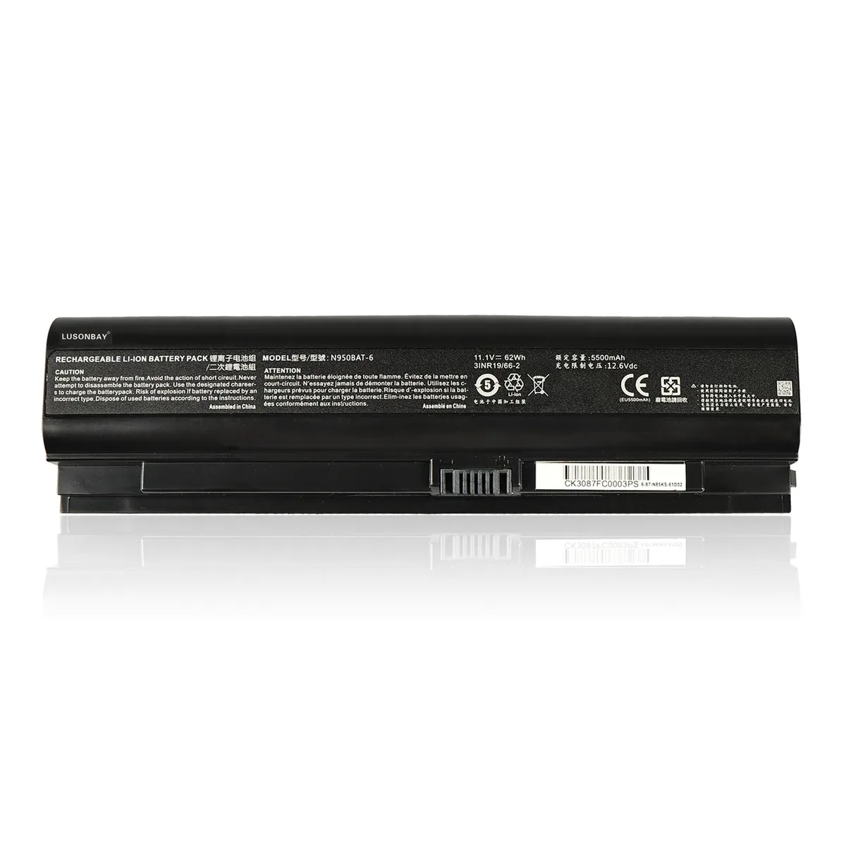 KingSener KingSener N950BAT-6 11.1V 62WH 5500mAh laptop battery — product photo