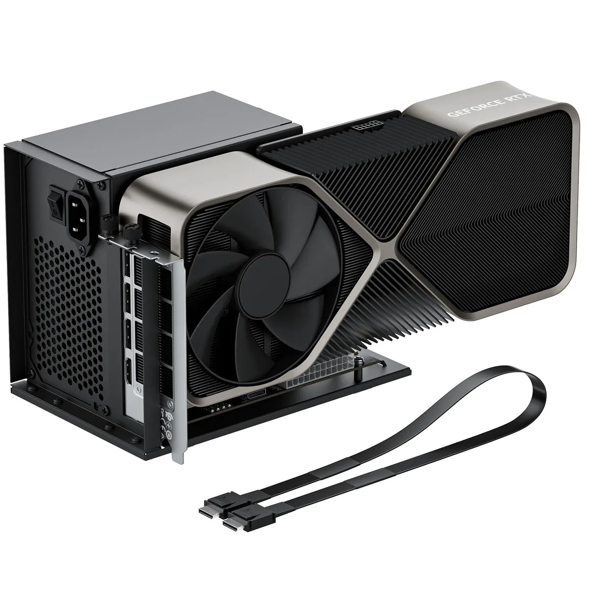 LORDWORLD LORDWORLD eGPU Dock OCuLink SFF-8612 PCIe 4.0 x4 64Gbps 50cm Cable — product photo