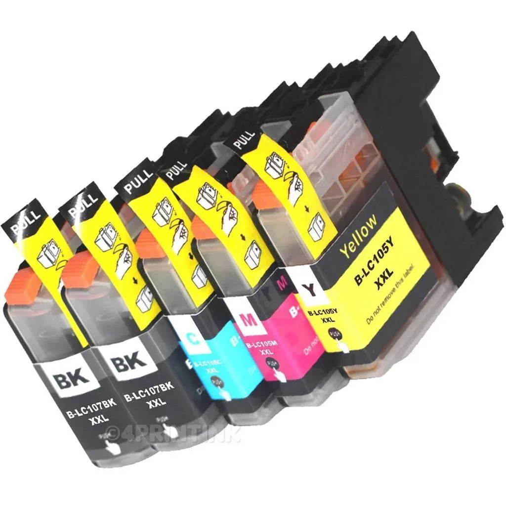 NShi NShi LC103XL 5-pack ink cartridge fits MFC-J650DW MFC-J870DW MFC-J875DW LC101 — product photo