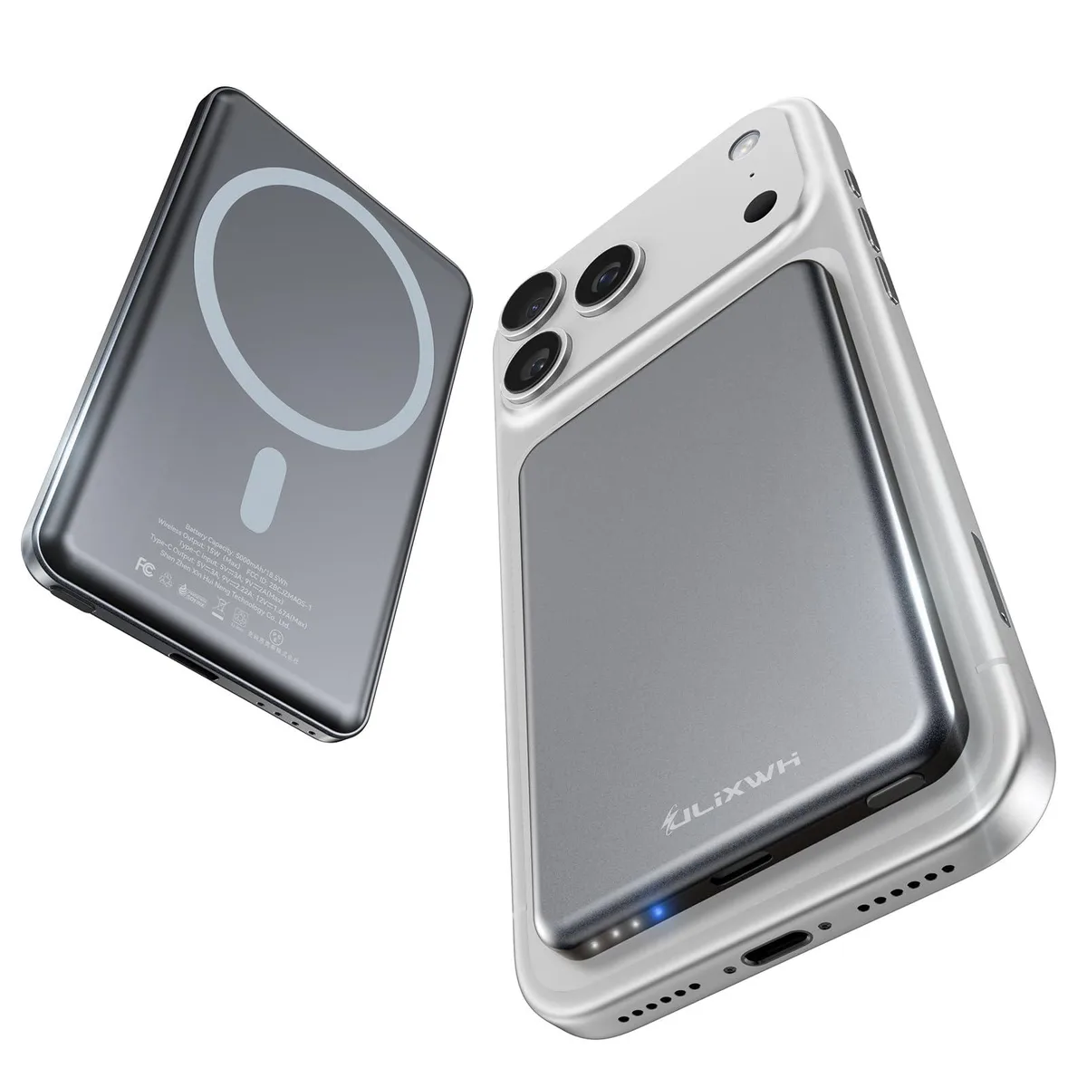  ULiXWH MagS-1 5000mAh 2026 power bank Grey — product photo