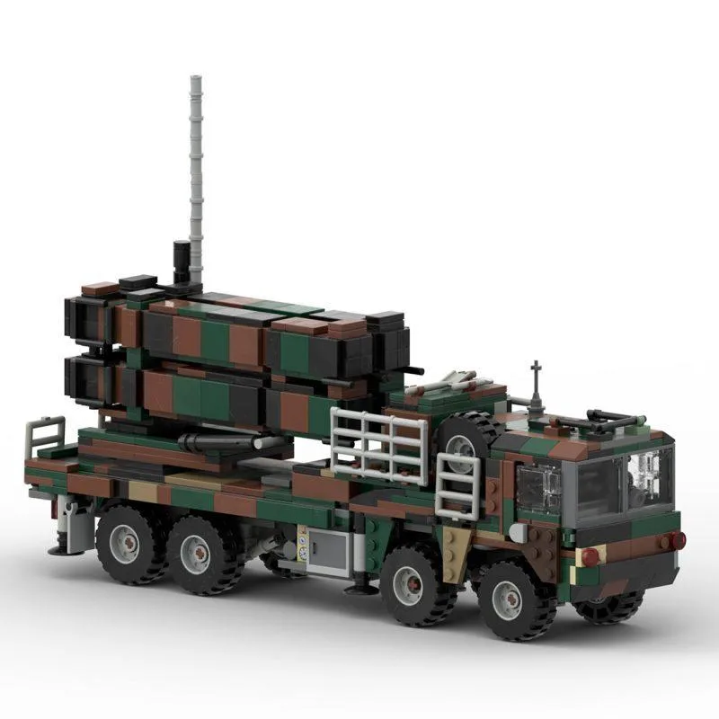 ZITIANYOUBUILD ZITIANYOUBUILD MOC-71064 MAN KAT1 8×8 + MIM-104 PATRIOT SAM 913 Parts educational building set — product photo