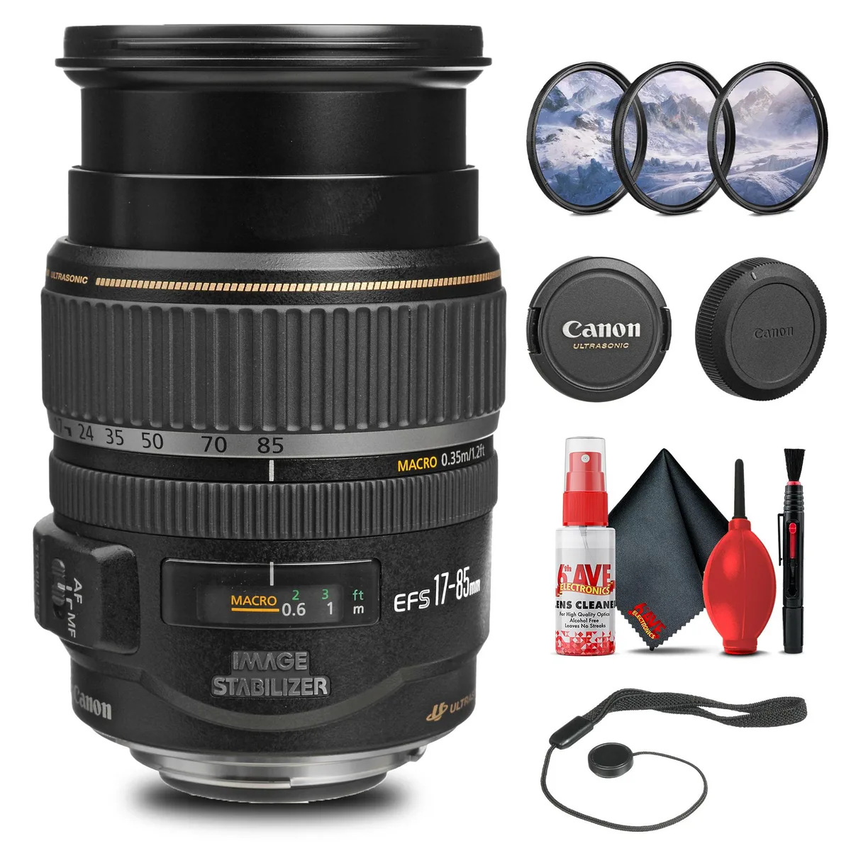 Canon Canon EF-S 17-85mm f/4-5.6 IS USM Lens with Filter Kit and Cleaning Kit — product photo