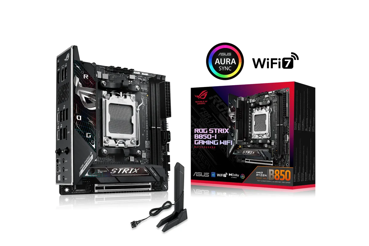 ASUS ASUS ROG STRIX B850-I GAMING WIFI AMD motherboard — fotografie produktu