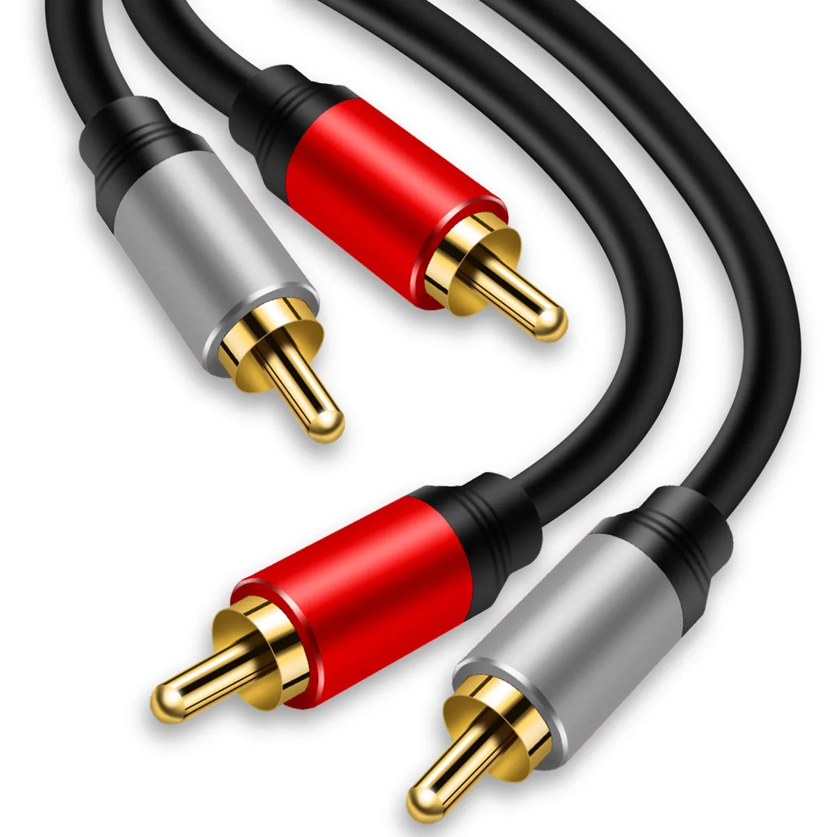Tan QY TY-0013 2RCA Male-to-Male Cable 3Ft — product photo