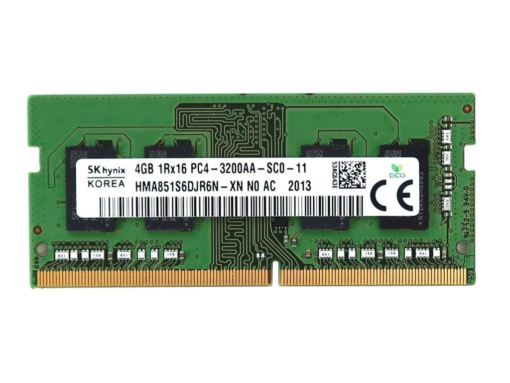 SK hynix SK hynix HMA851S6DJR6N-XN_UA 4GB DDR4 SO-DIMM 3200MHz CL22 1.2V 260-Pin laptop memory accessory — product photo