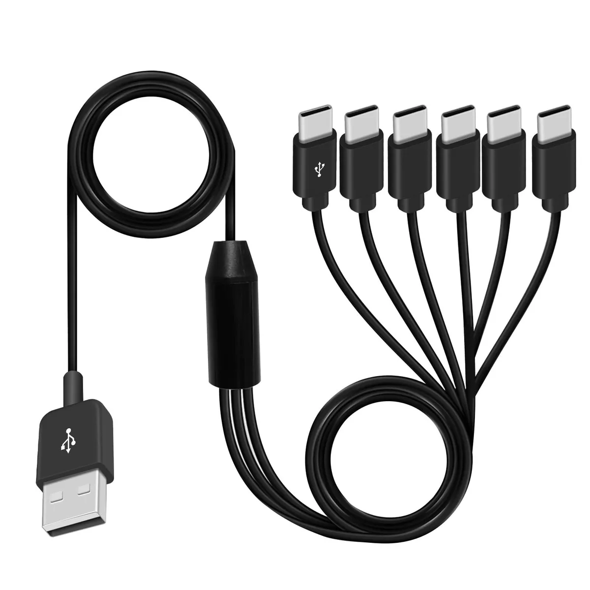 Vszerda Vszerda 6-in-1 USB 2.0 Type-A to 6× USB-C cable 1.5 m — product photo