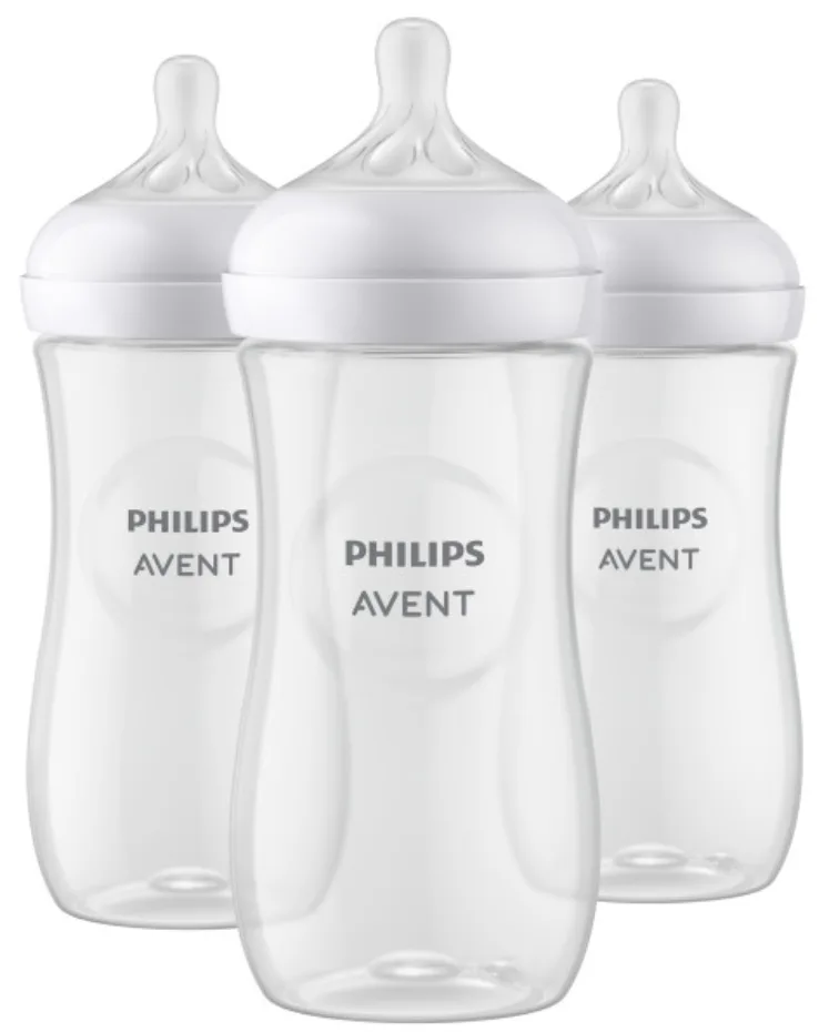 Avent Avent SCY906/93 Natural Bottles 11oz 3-pack Flow 4 bottle feeding — product photo