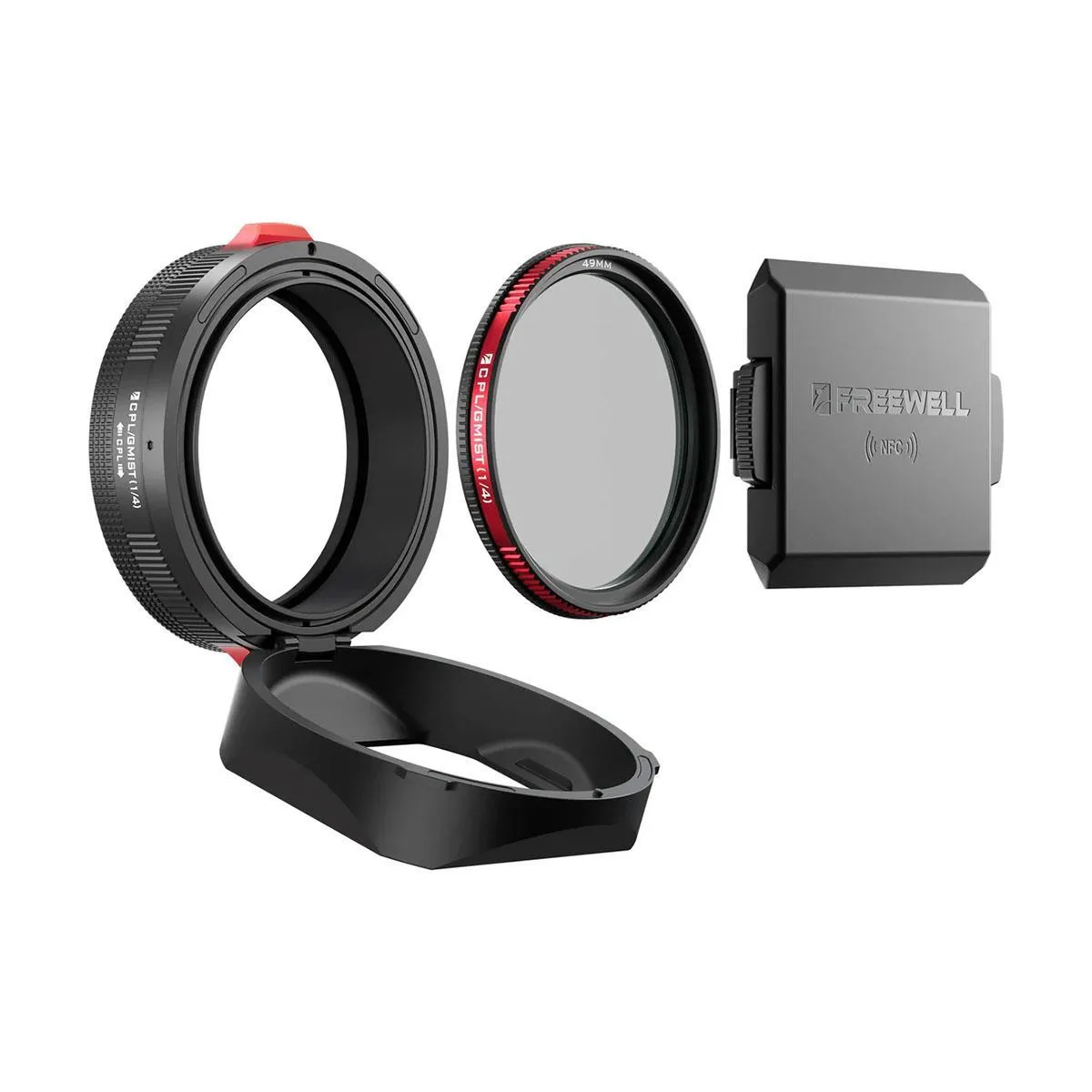 FREEWELL FREEWELL Real Lens Hood 49mm CPL Black Mist 1/4 Fujifilm X100 Series Black — product photo