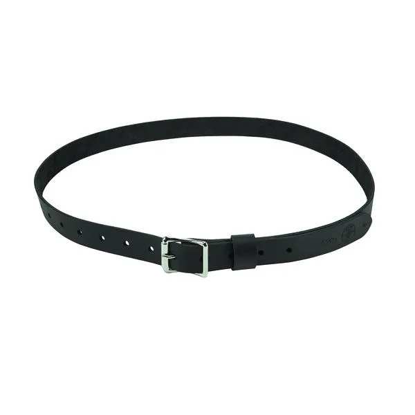 Black leather modular tool belt with buckle closure, adjustable 33 to 45 inch waist