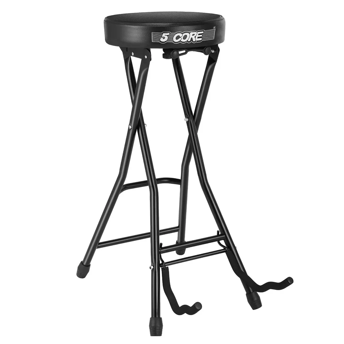 5 Core 5 Core GSTOOL BLK Guitar Stool with Padded Holder — Black — product photo