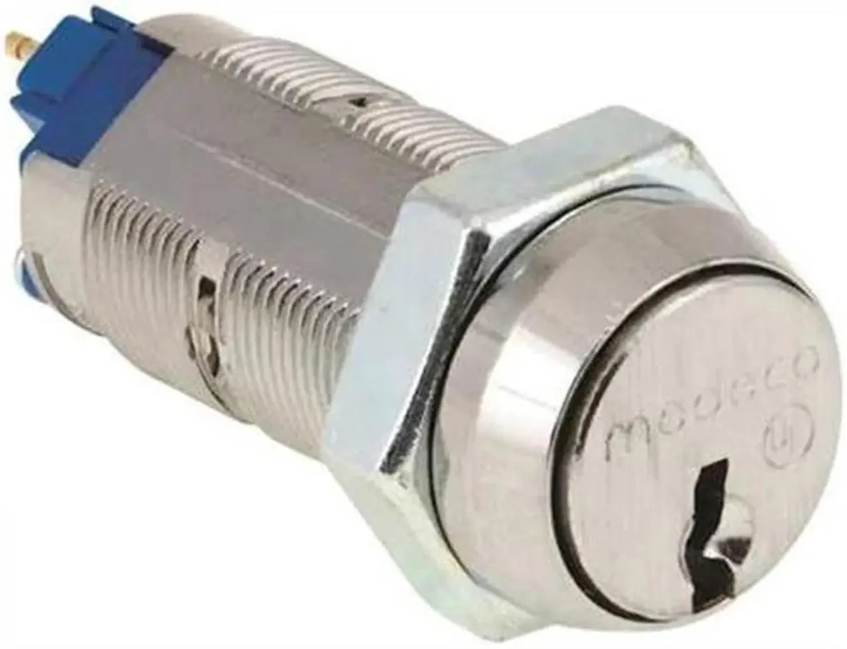 Medeco Medeco 65-2150T-011-26-60 Satin Chrome 26D On/Off 1 Key Pull Micro Switch Door Lock — product photo
